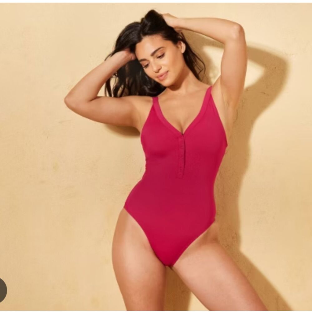 Andie Swim Women's Ipanema One Piece Pink Swimsuit Size Medium New without tags